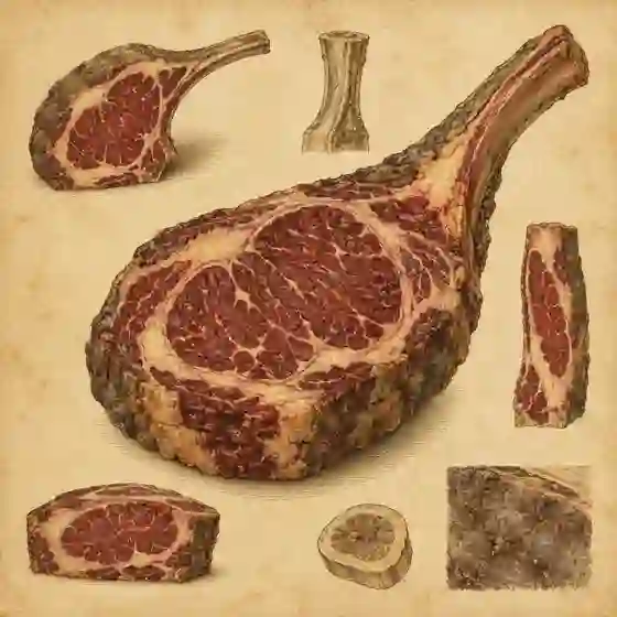 Dry-aged ribeye field plate