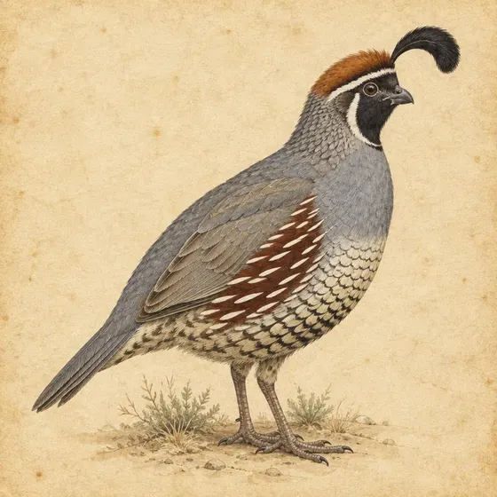 Gambel's Quail field plate