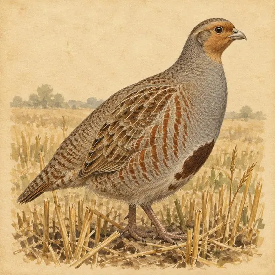 Hungarian Partridge field plate